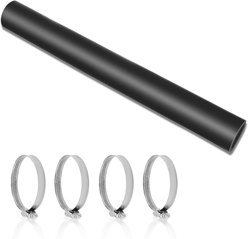 NexaNova 1 1/2" ID, Straight Gasoline Fuel Filler Neck Hose with 4 Clamps, Reinforced Gas Tank Filler Hose 15 7/8" Length - Image 1